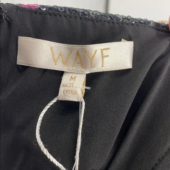 Wayf Janet Sequined Off-the-shoulder Mini Dress floral sparkly peekaboo cutout - Picture 13 of 14